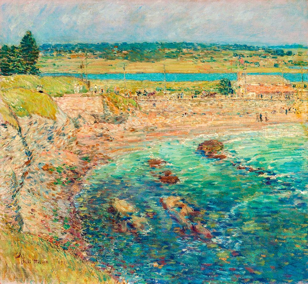 Baileyâ€™s Beach-Newport-R.I. art print by Childe Hassam for $57.95 CAD
