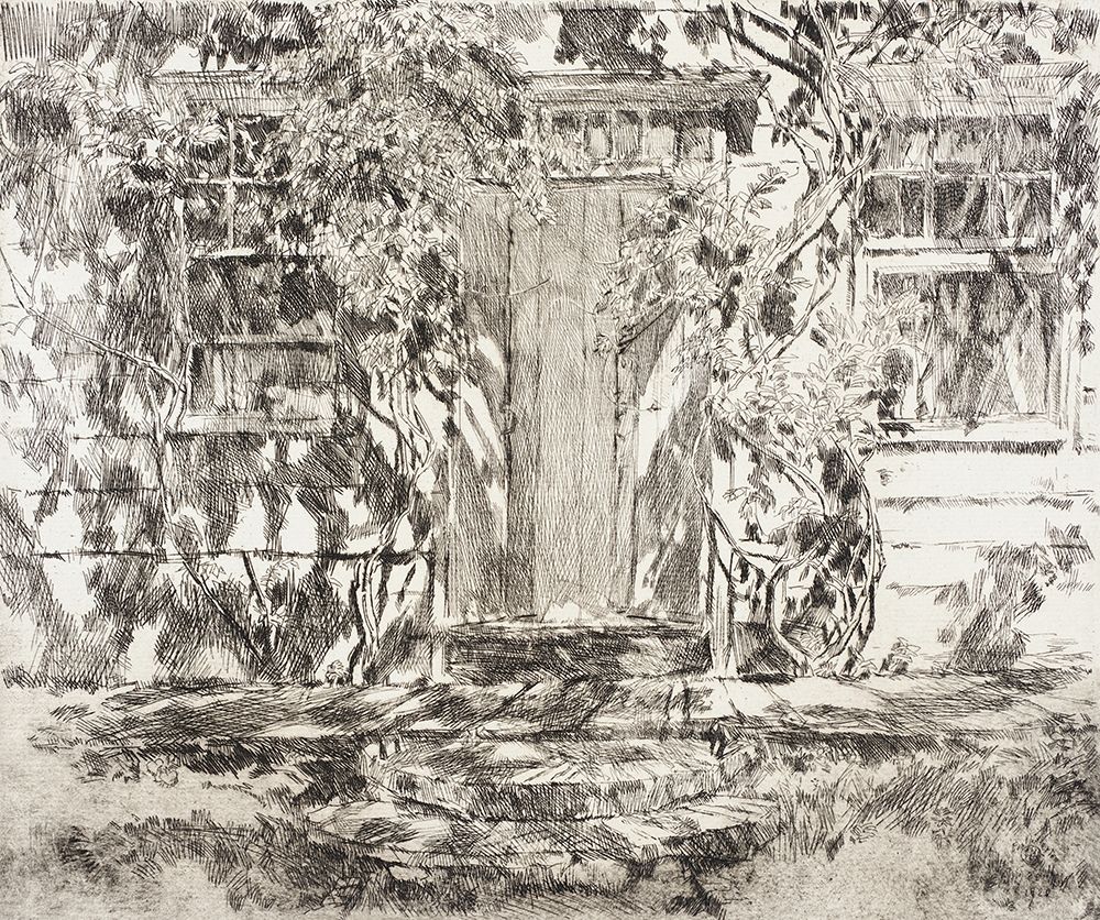 Old Doorway-Easthampton art print by Childe Hassam for $57.95 CAD