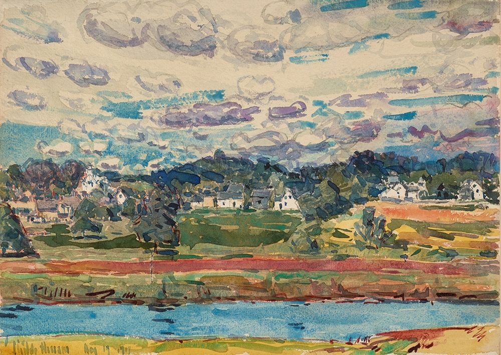 Newfields-New Hampshire art print by Childe Hassam for $57.95 CAD