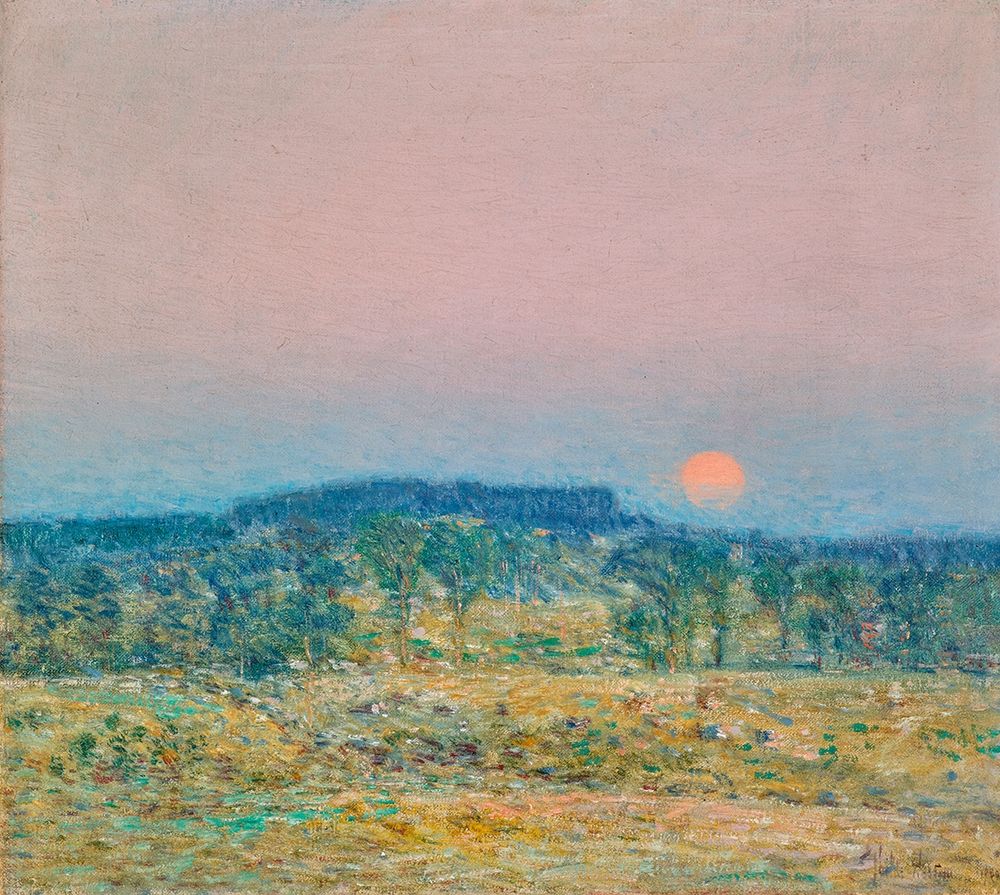 September Moonrise art print by Childe Hassam for $57.95 CAD