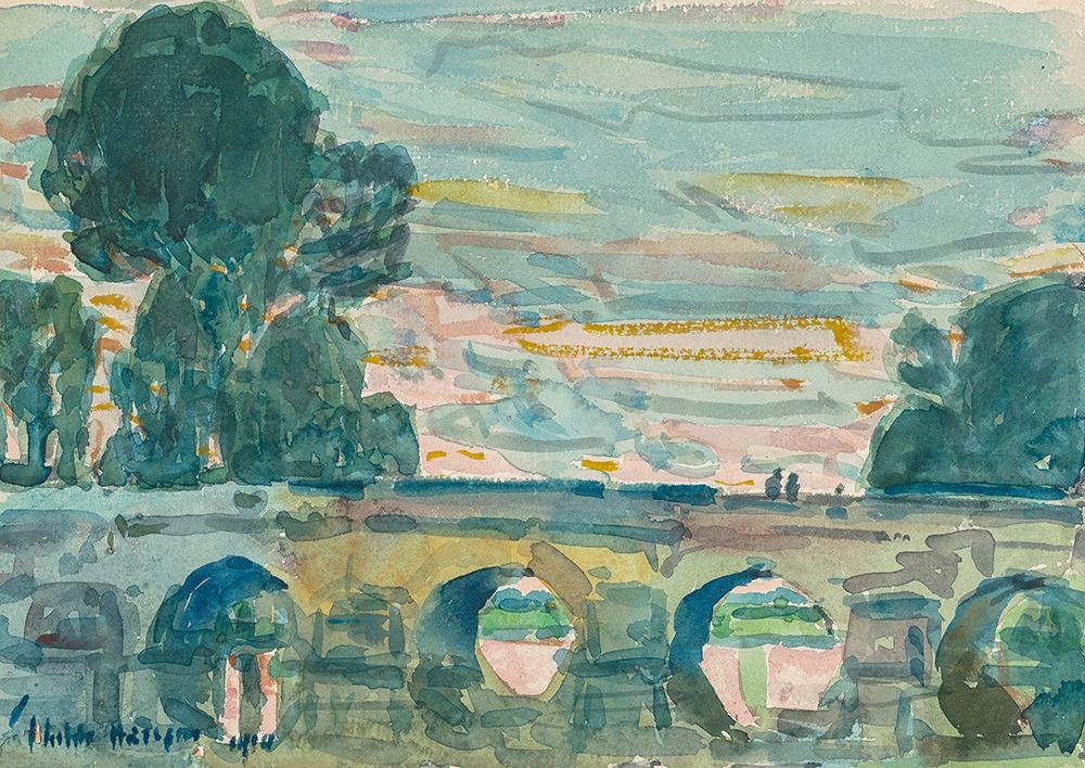 The Bridge at Grez art print by Childe Hassam for $57.95 CAD