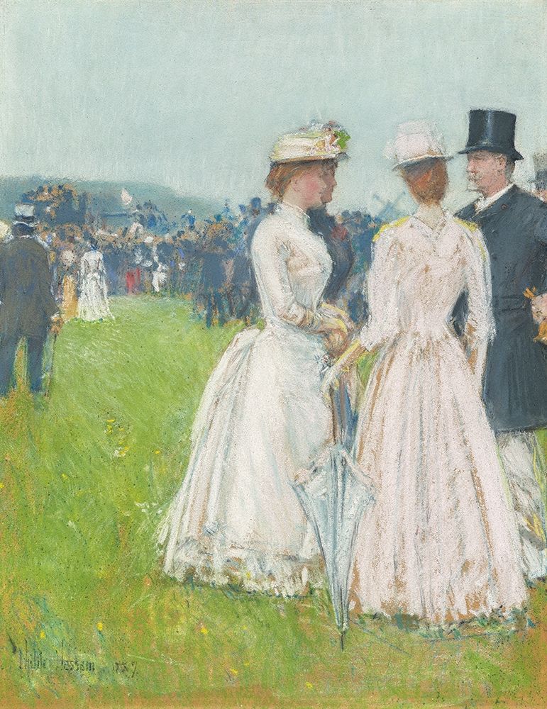 At the Grand Prix de Paris art print by Childe Hassam for $57.95 CAD