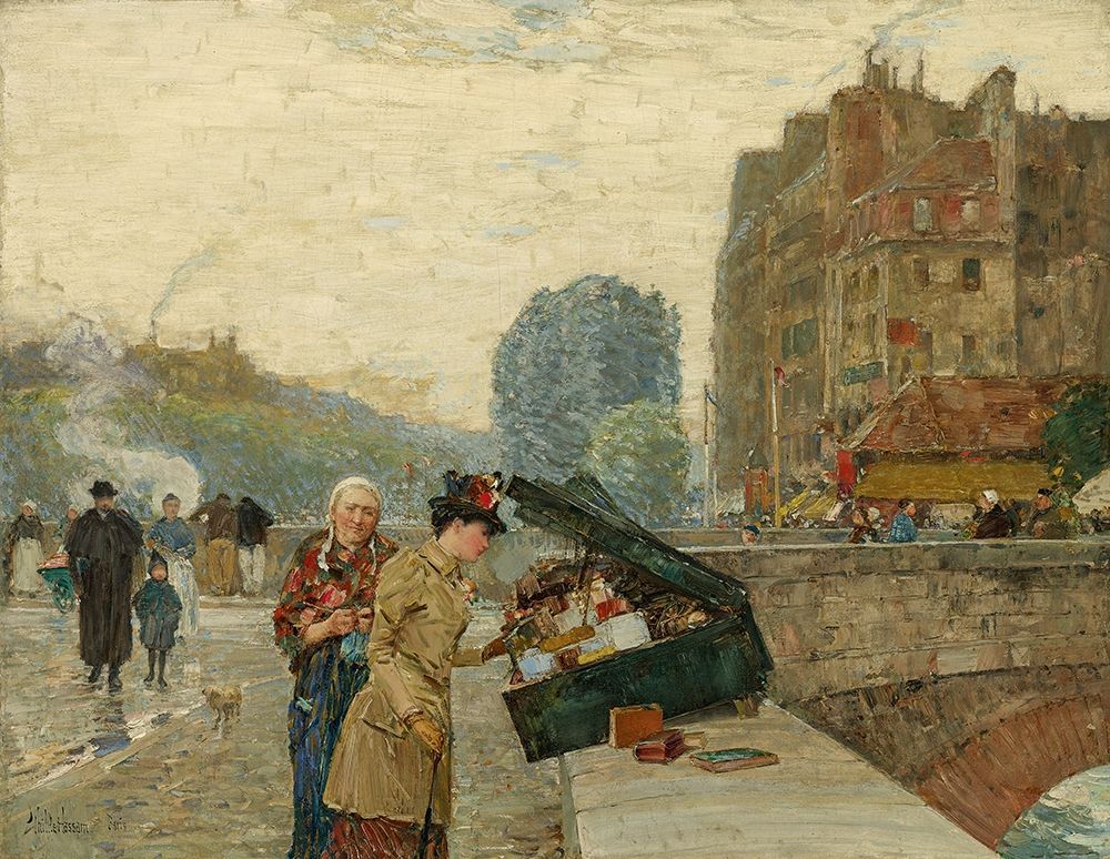 Quai St Michel art print by Childe Hassam for $57.95 CAD