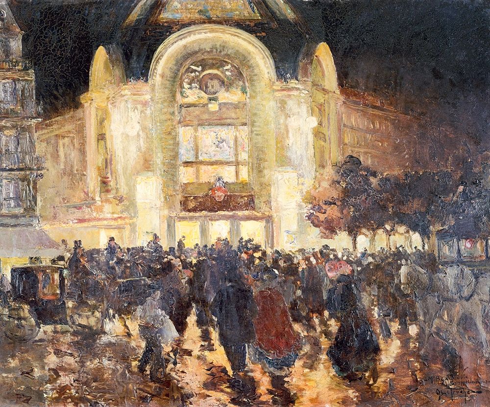 The Gaumont Palace cinema-place de Clichy art print by Louis Abel-Truchet for $57.95 CAD