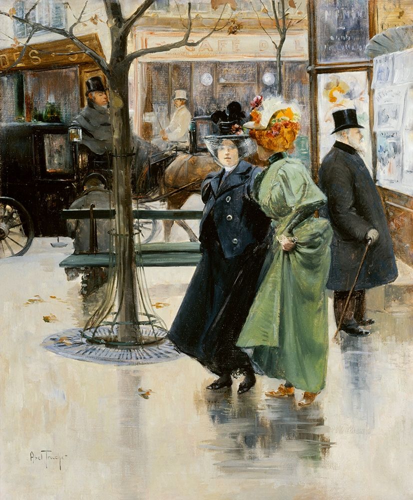 On the Boulevards art print by Louis Abel-Truchet for $57.95 CAD