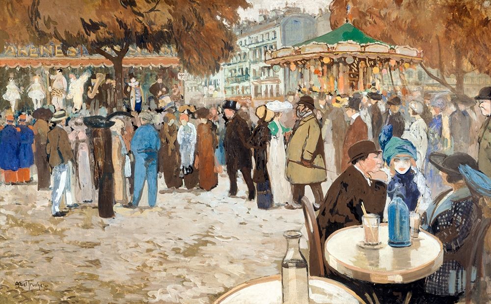 Fun fair-boulevard de Clichy art print by Louis Abel-Truchet for $57.95 CAD