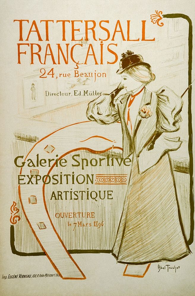 Tattersall-French Vintage Poster art print by Louis Abel-Truchet for $57.95 CAD