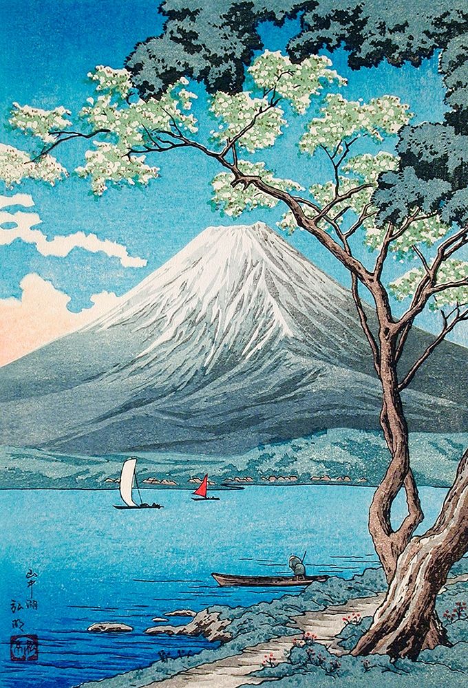 Mount Fuji from Lake Yamanaka art print by Hiroaki Takahashi for $57.95 CAD