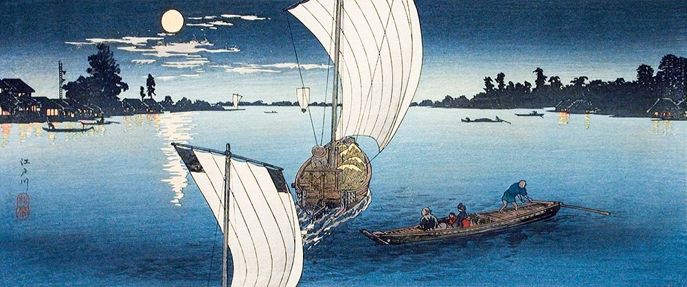 Edo River art print by Hiroaki Takahashi for $57.95 CAD