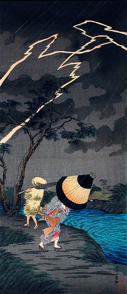 Thunderstorm at Tateishi art print by Hiroaki Takahashi for $57.95 CAD