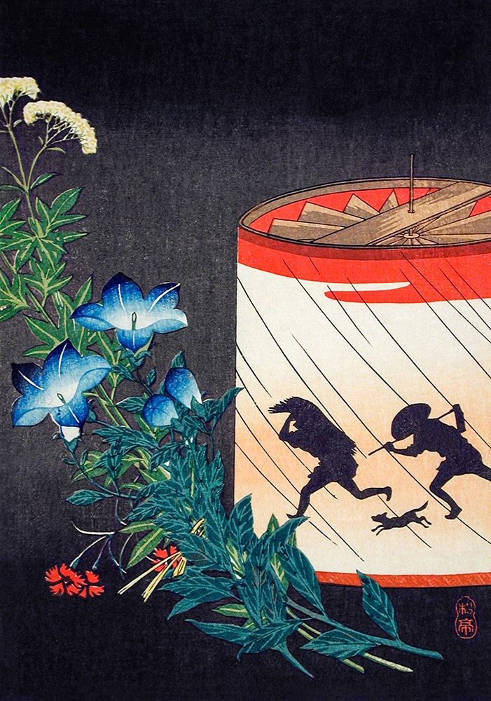 Bellflower and Lantern art print by Hiroaki Takahashi for $57.95 CAD