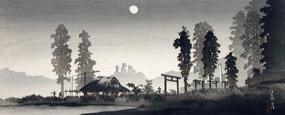 Moon at Egota-Tokyo art print by Hiroaki Takahashi for $57.95 CAD