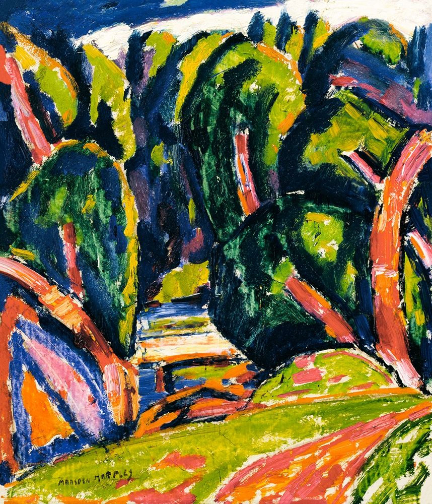 Red Tree art print by Marsden Hartley for $57.95 CAD