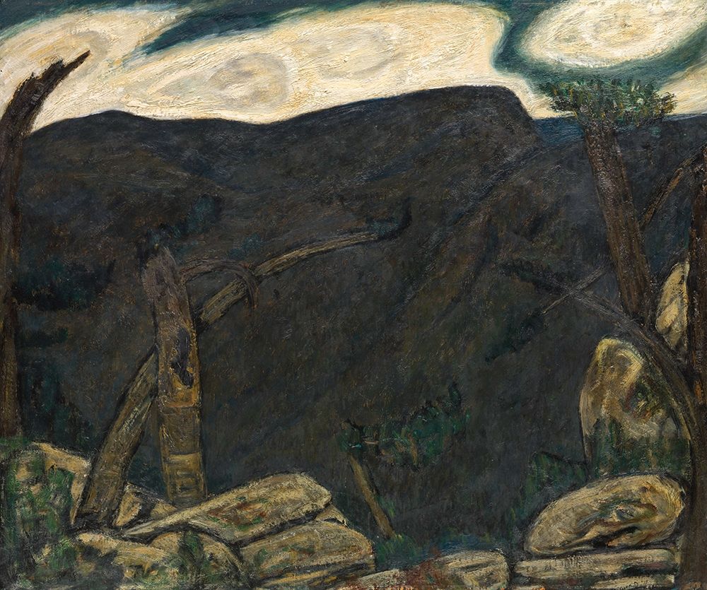 The Dark Mountain-No 2 art print by Marsden Hartley for $57.95 CAD