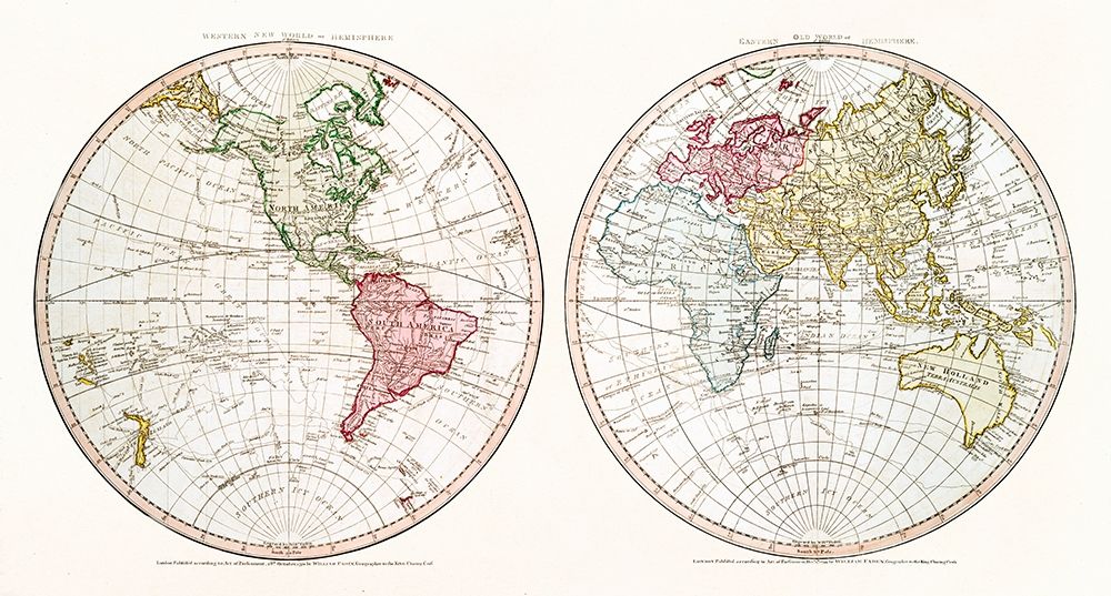 New World 1790 art print by William Faden for $57.95 CAD