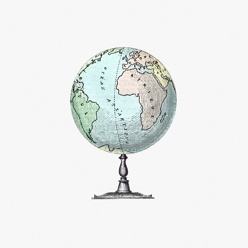Vintage Victorian style atlas engraving art print by British Library for $57.95 CAD
