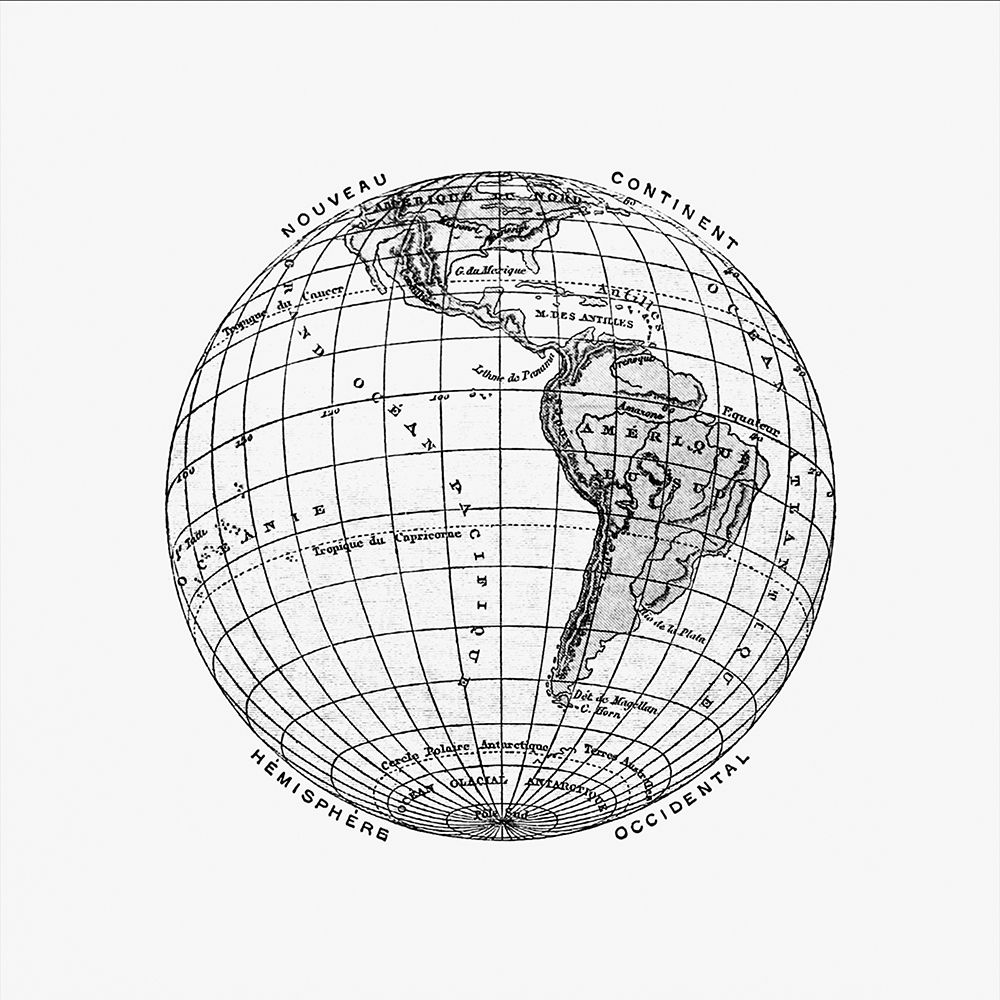 World atlas from The Practical Teaching of Geography 1878 art print by British Library for $57.95 CAD