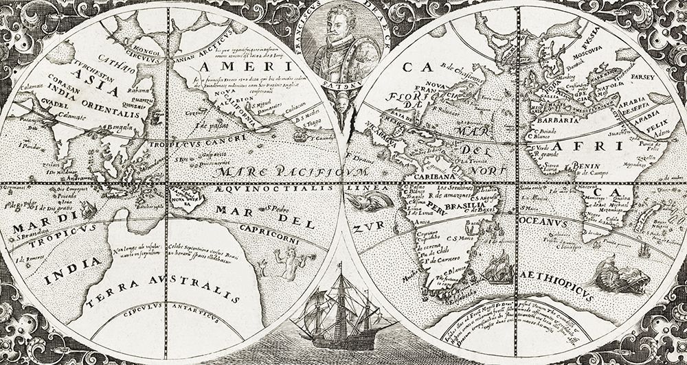 Grand voyages-Part VIII title page from Grand voyages 1596 art print by de Theodor Bry for $57.95 CAD