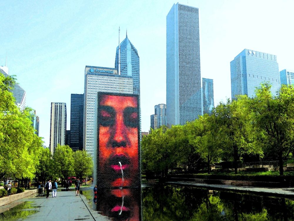 Millenium Park art print by Sarah Ghanooni for $57.95 CAD