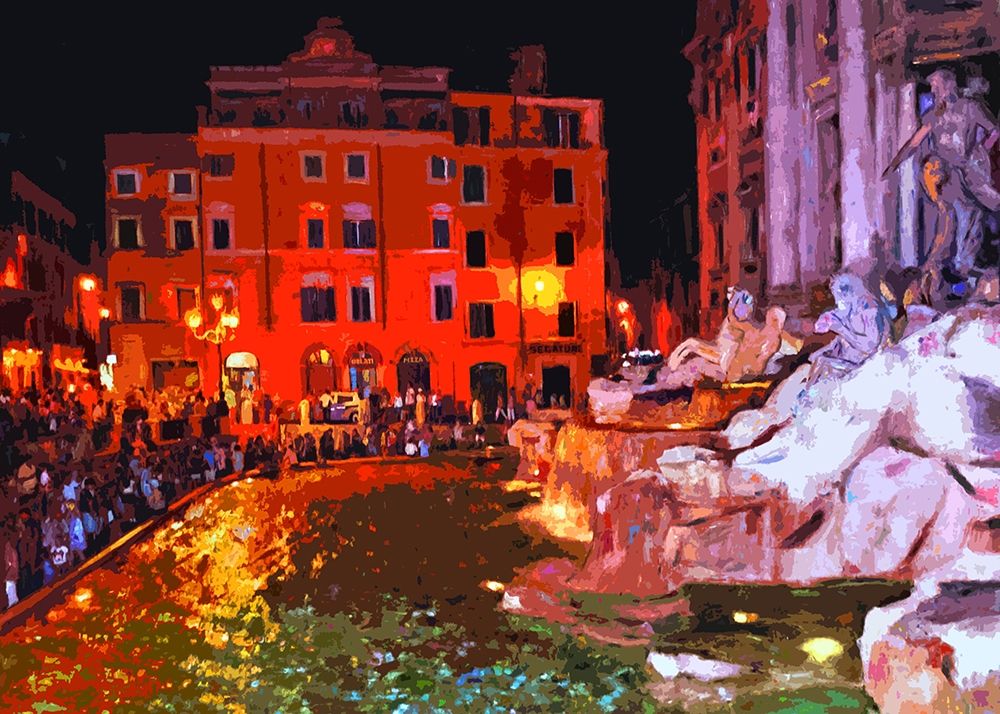 Trevi Fountain art print by Sarah Ghanooni for $57.95 CAD