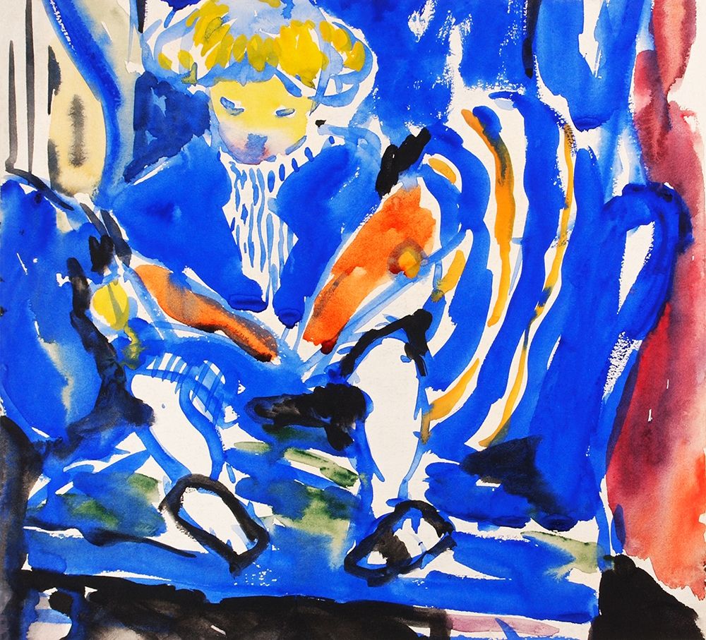 Child Reading art print by Henry Lyman Sayen for $57.95 CAD