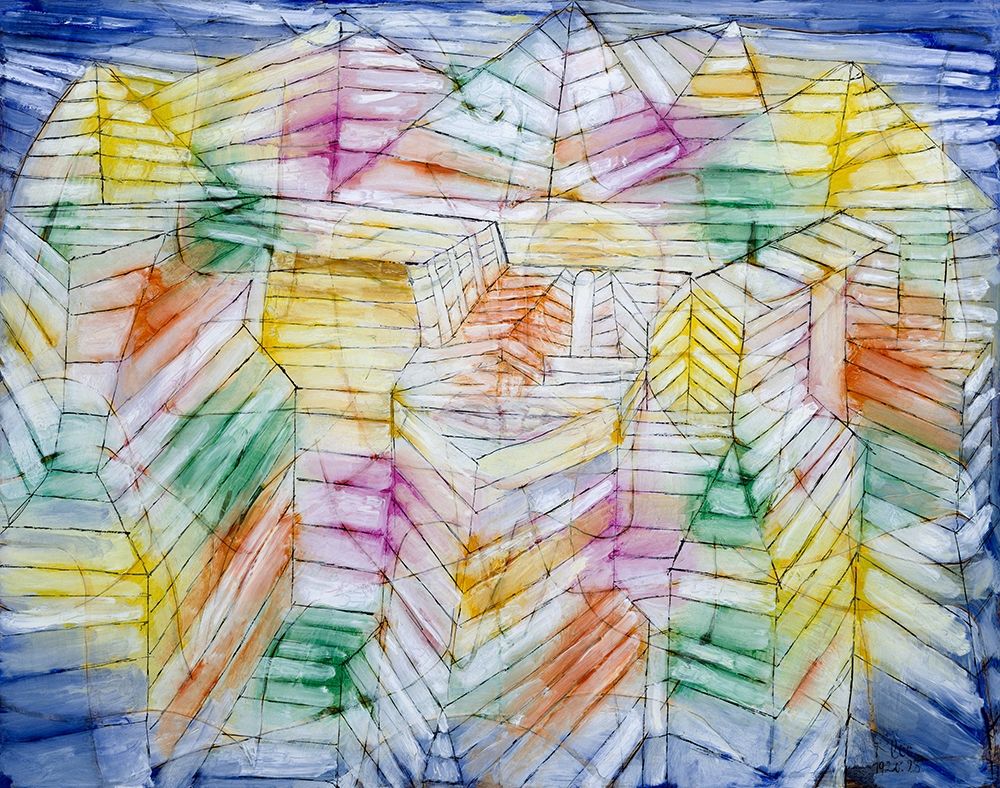 Theater Mountain Construction art print by Paul Klee for $57.95 CAD