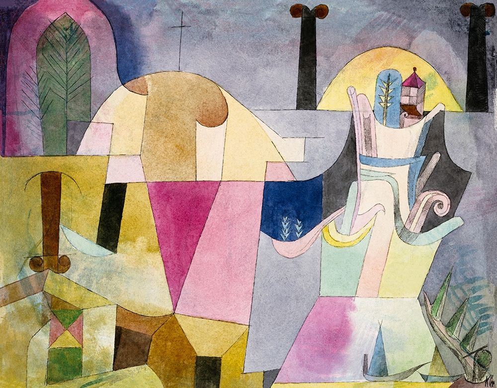 Black Columns in a Landscape art print by Paul Klee for $57.95 CAD