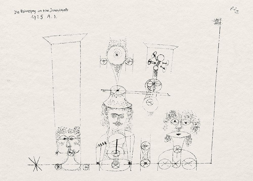 In Memory of an All Girl Band art print by Paul Klee for $57.95 CAD