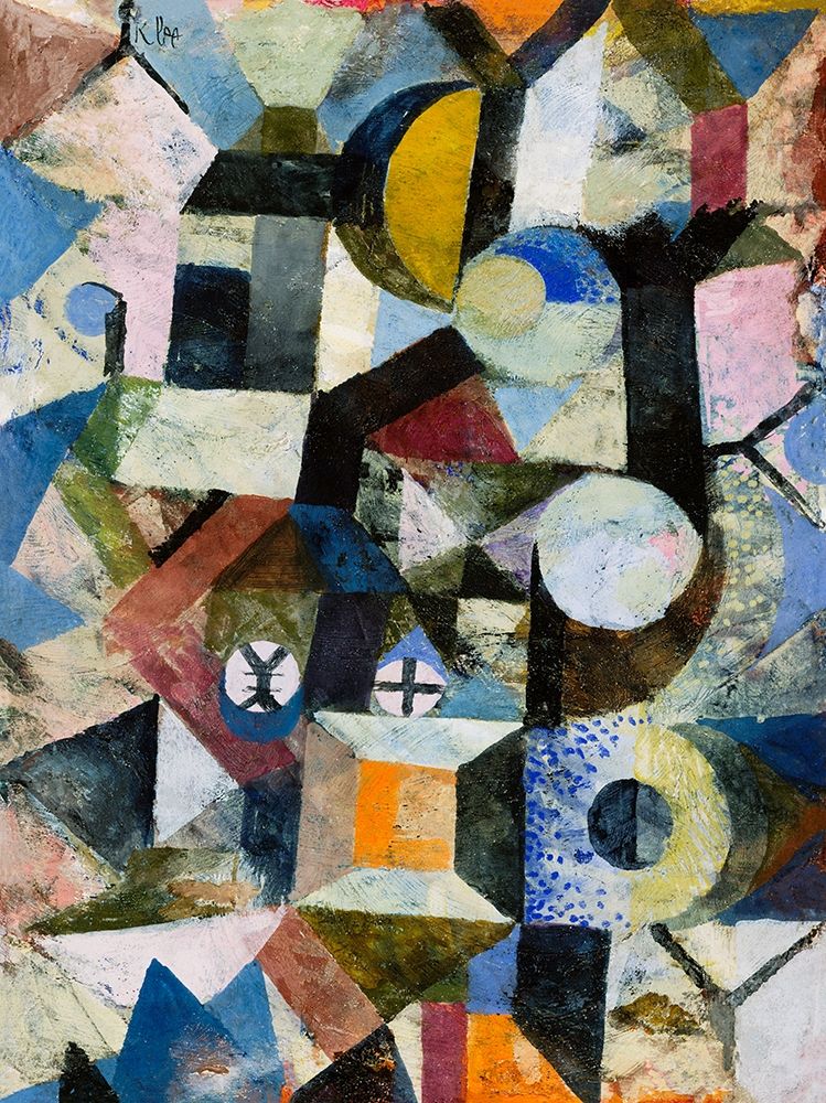 Composition with the Yellow Half-Moon and the Y art print by Paul Klee for $57.95 CAD