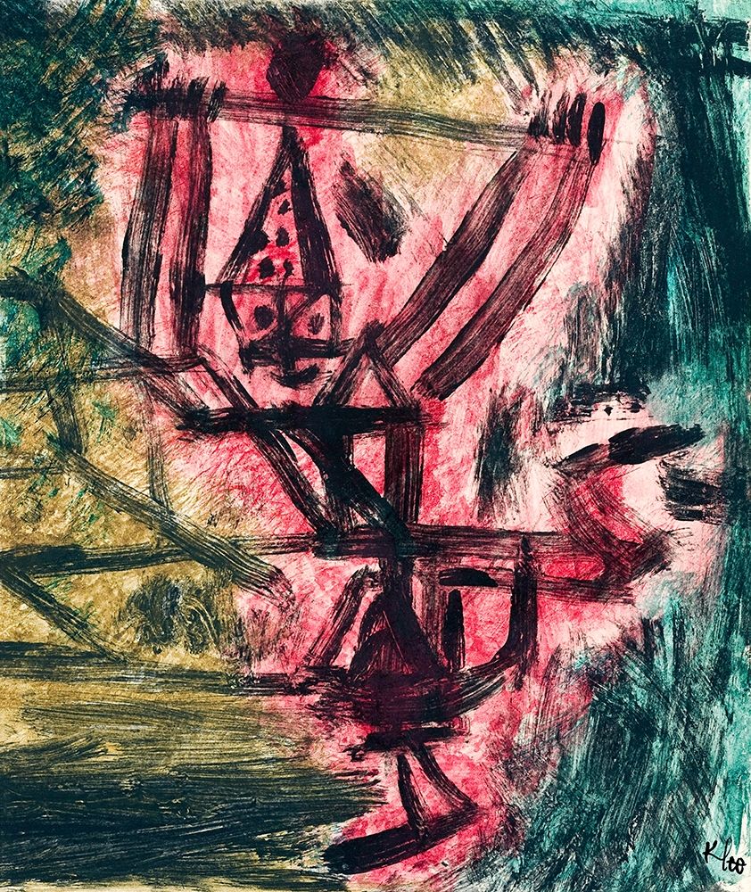 Fire Clown art print by Paul Klee for $57.95 CAD