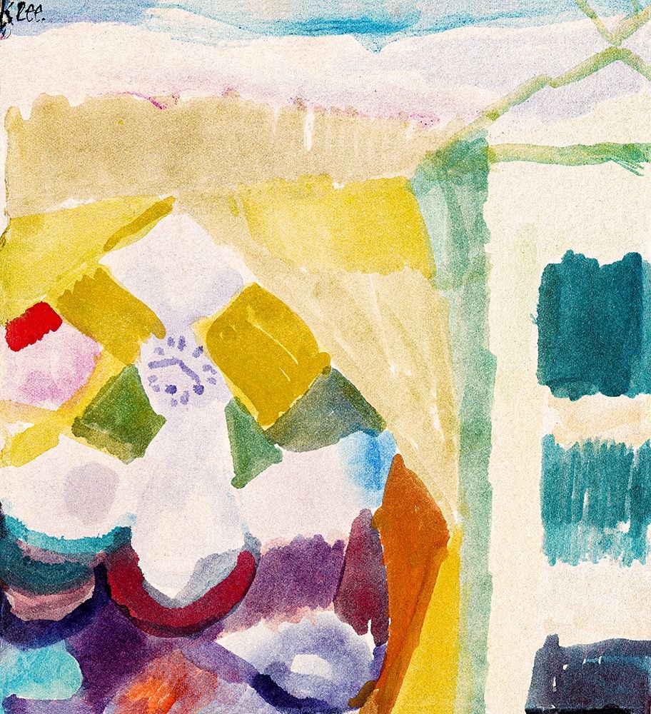 Interior with the Clock art print by Paul Klee for $57.95 CAD