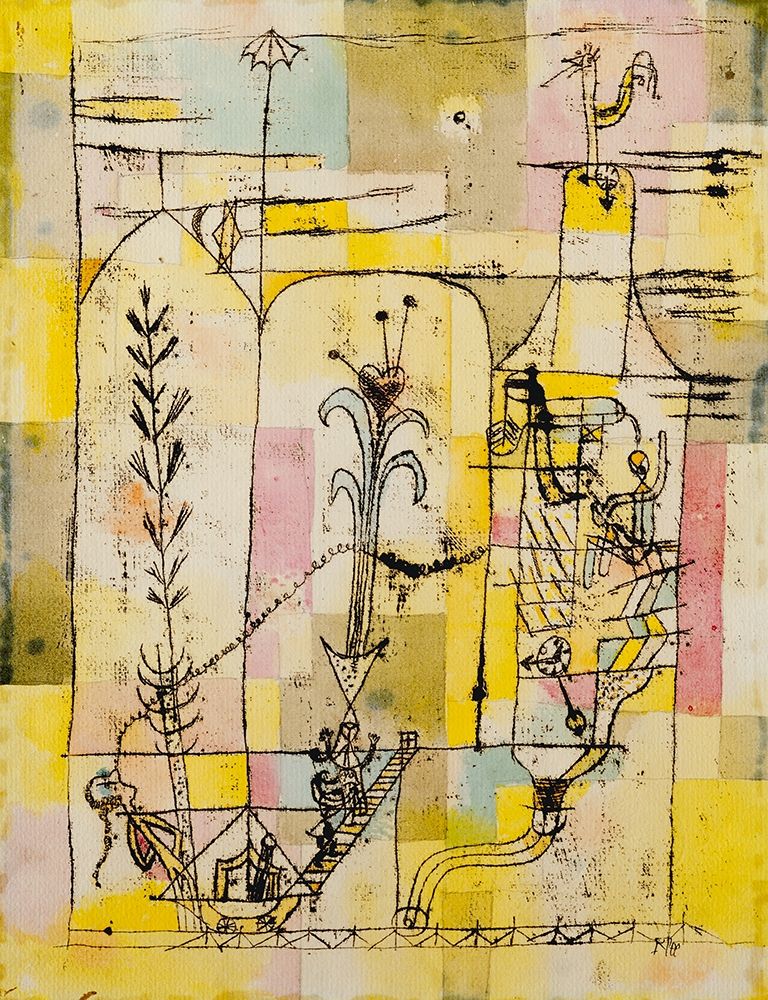 Tale a la Hoffman 1921 art print by Paul Klee for $57.95 CAD