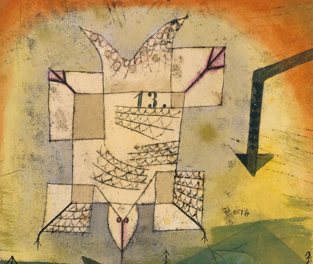 Falling Bird art print by Paul Klee for $57.95 CAD