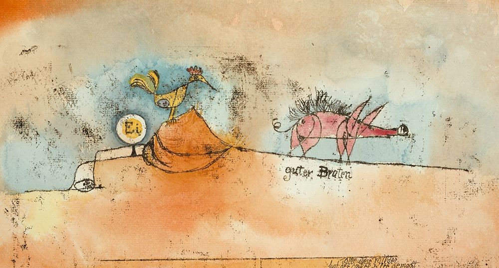 Where the Eggs and the Good Roast Come From art print by Paul Klee for $57.95 CAD