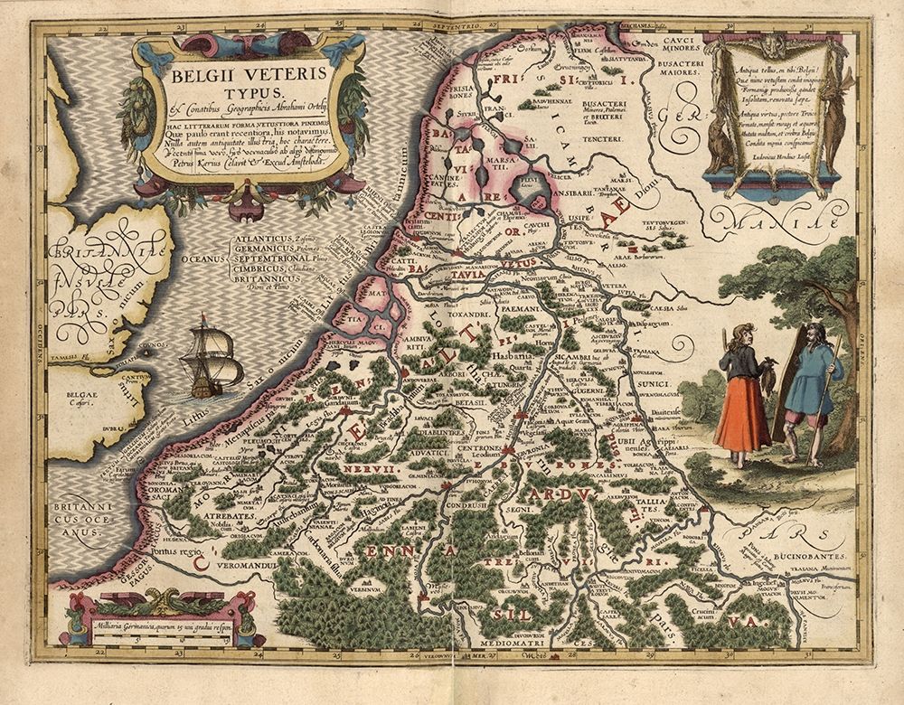 Belgium art print by Vintage Maps for $57.95 CAD