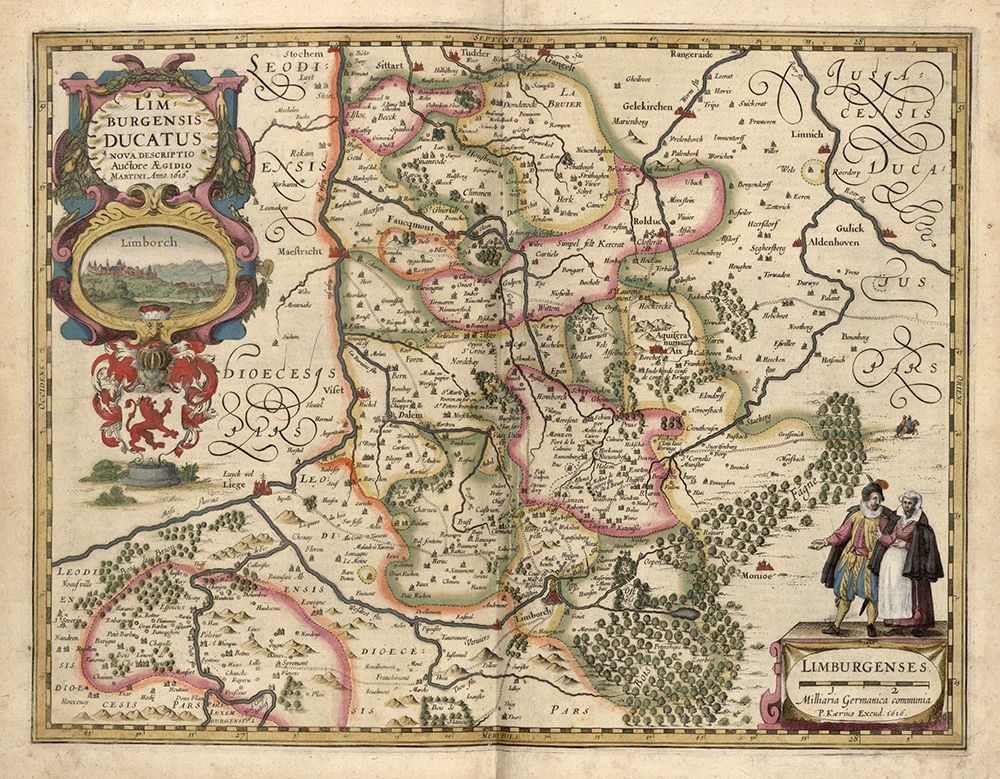 Limburg art print by Vintage Maps for $57.95 CAD