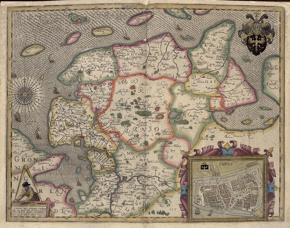 Emden art print by Vintage Maps for $57.95 CAD