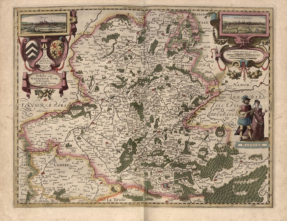 Maps of Hainot Belgium art print by Vintage Maps for $57.95 CAD