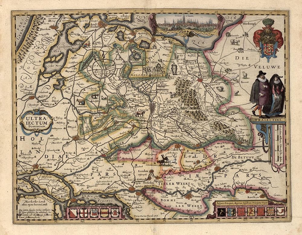 The area around Utrecht art print by Vintage Maps for $57.95 CAD