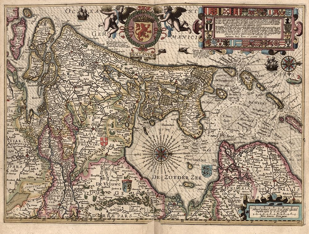 Holland and The Zuider Zee art print by Vintage Maps for $57.95 CAD