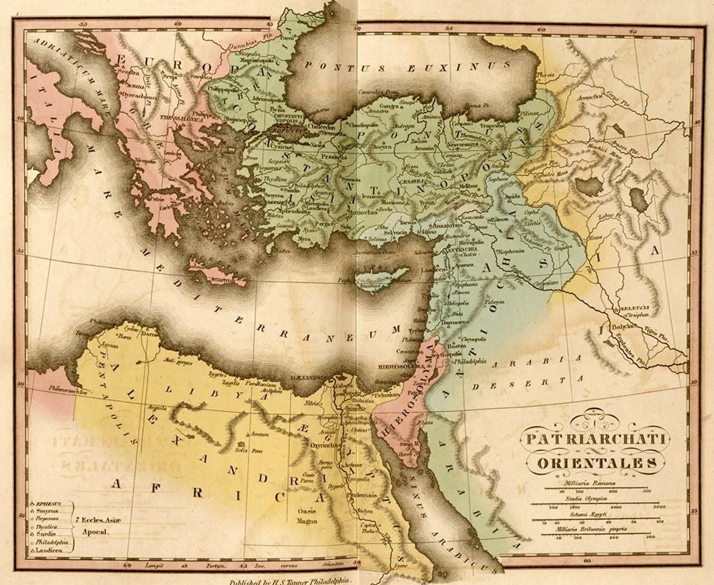 Lands of the Patriarchs in Asia Minor art print by Vintage Maps for $57.95 CAD