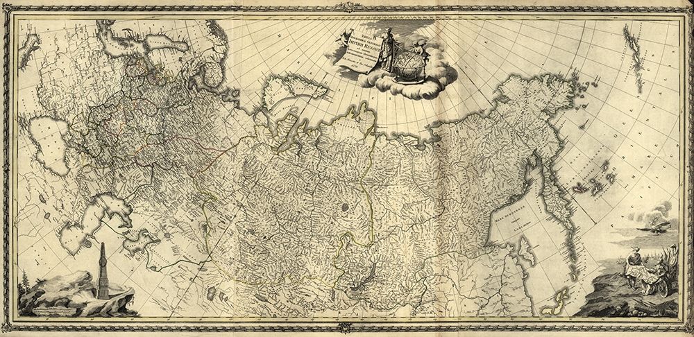 Imperial Russia 1776 art print by Vintage Maps for $57.95 CAD
