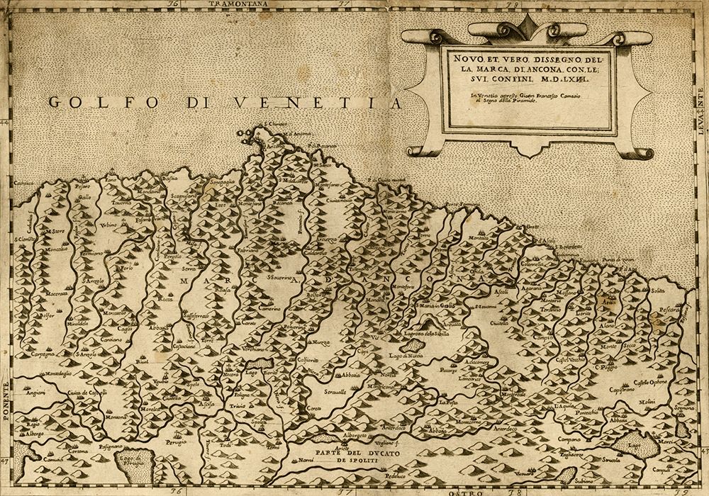 Ancona Italy 1568 art print by Vintage Maps for $57.95 CAD