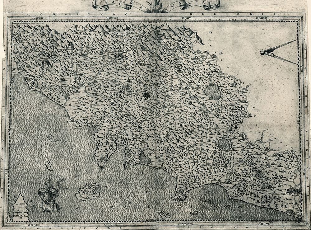 Tuscany 1568 art print by Vintage Maps for $57.95 CAD