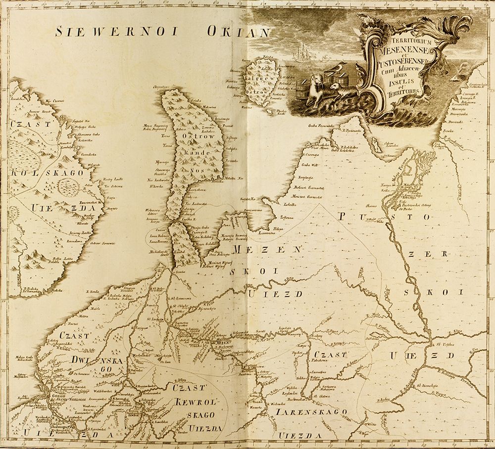 European Russia 1745 art print by Vintage Maps for $57.95 CAD