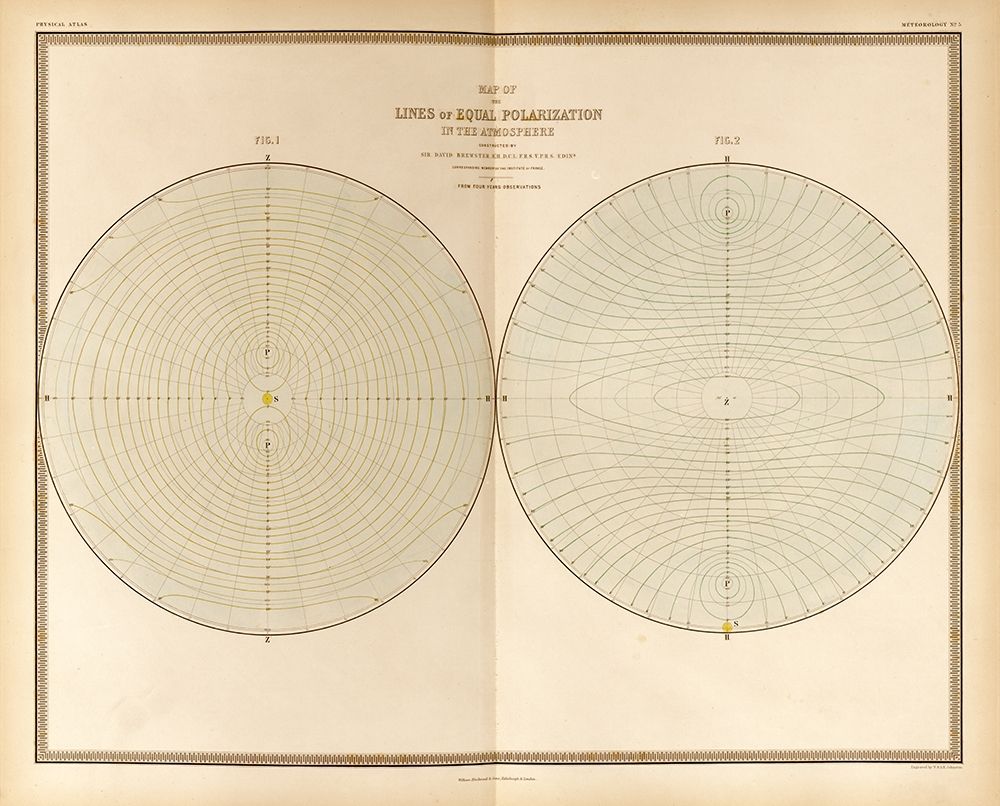 Polarization in the Atmosphere art print by Vintage Maps for $57.95 CAD