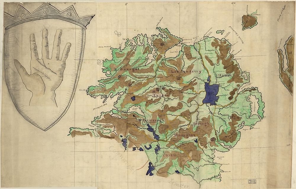 Ulster Ireland 1885 art print by Vintage Maps for $57.95 CAD
