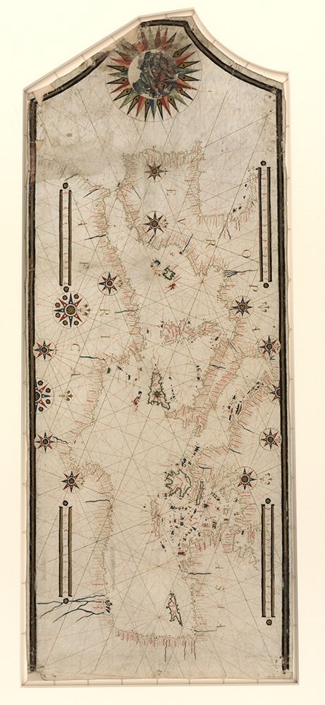 Portolan Chart of the Mediteranean and Connecting Seas 1580 art print by Vintage Maps for $57.95 CAD