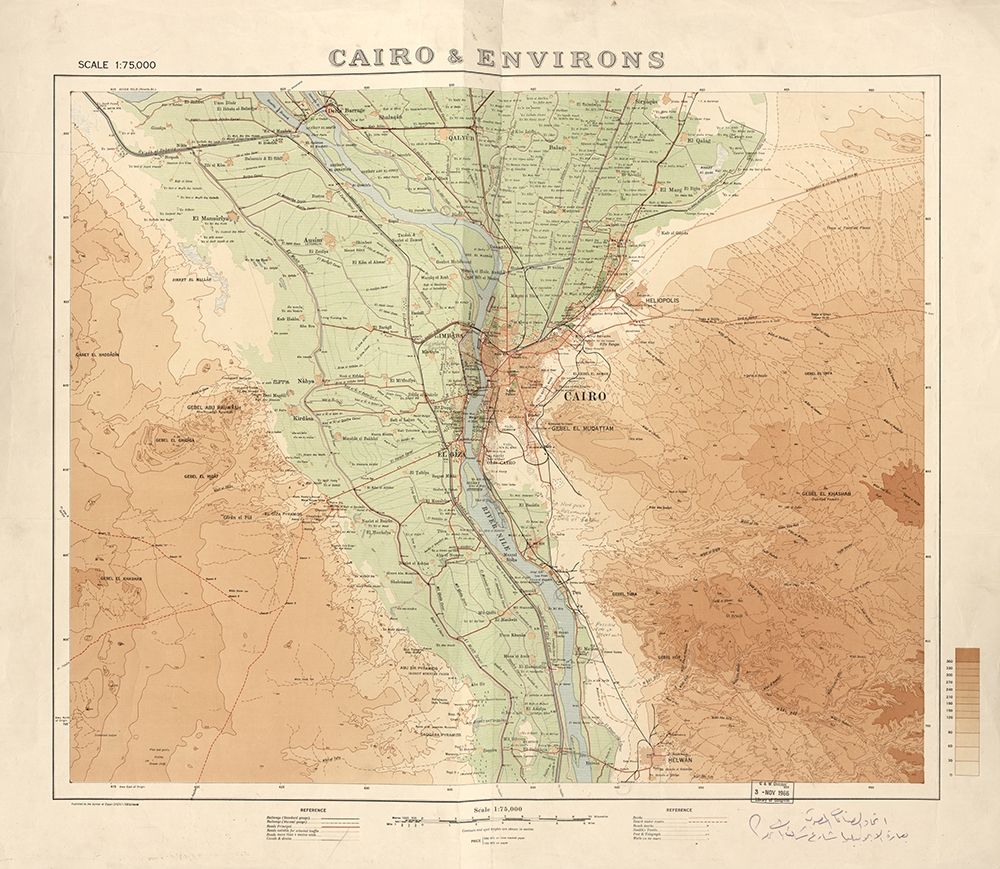 Cairo and Its Environs 1925 art print by Vintage Maps for $57.95 CAD