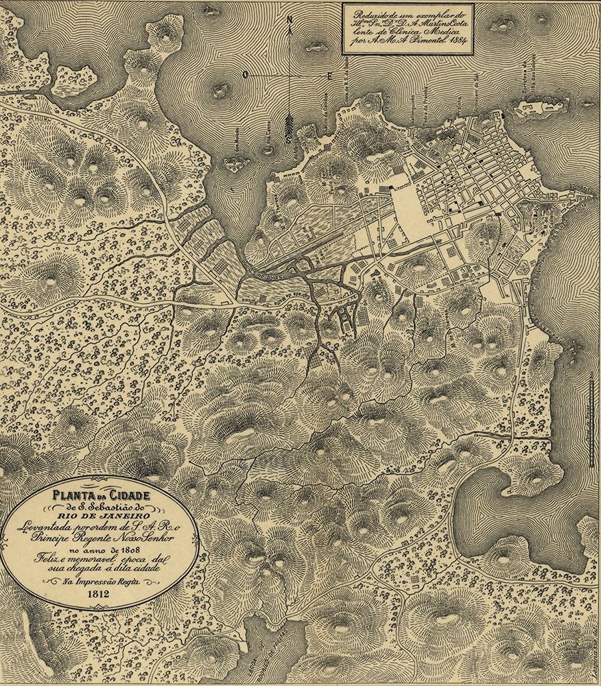 Rio De Janiero 1911 art print by Vintage Maps for $57.95 CAD